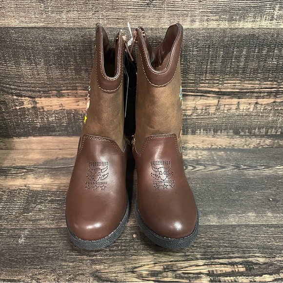 NWT Little Kid Toy Story Cowboy Boots Woody And Bullseye Size 10 - Picture 2 of 8